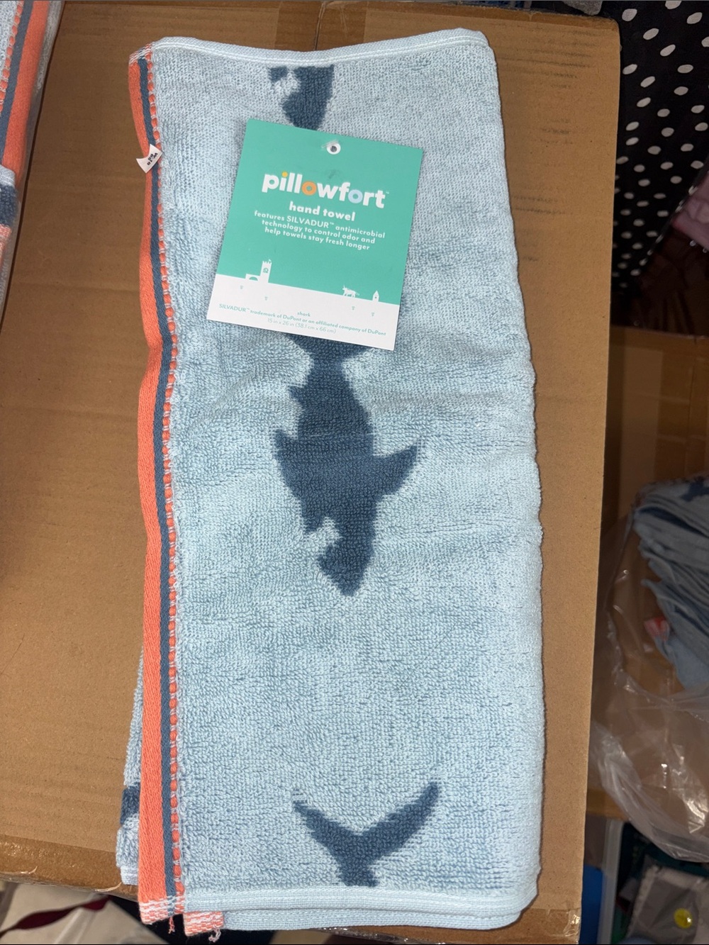 5/$10 shark hand towel